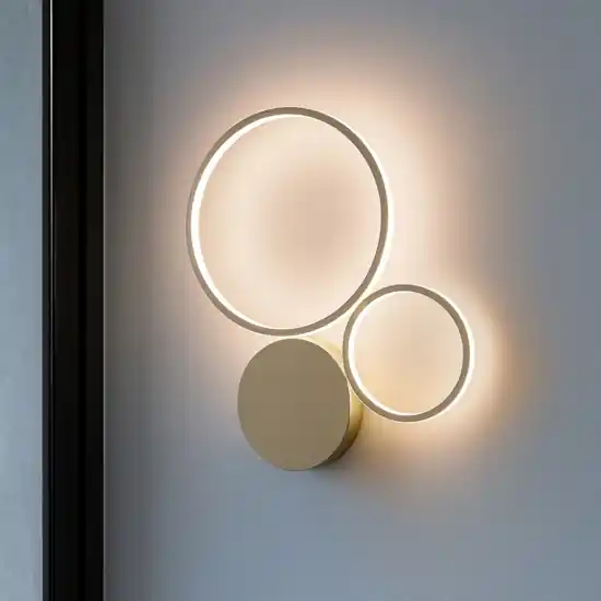Applique led 42w 4000k ondaluce pl pois oro pc moderna Offerta Lampo