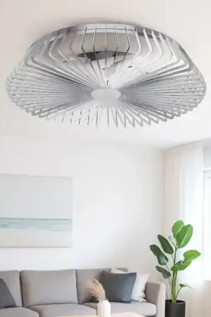 Ventilatore a plafoniera grigio silenzioso da soffitto 18mq con telecomando Prezzo Ridotto