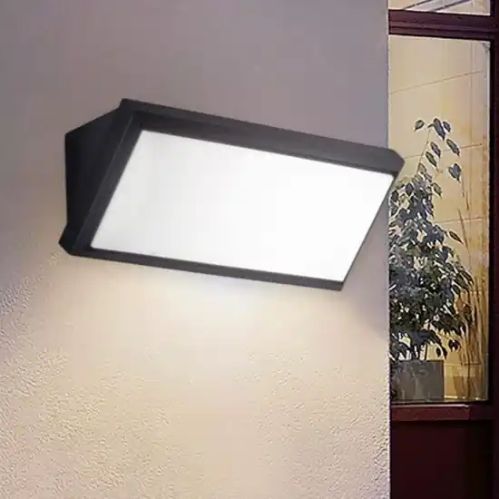 Applique da esterno 12w 4000k anti corrosione antracite isyluce Bestseller