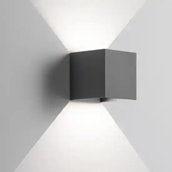 Applique per esterno led 6w 4000k cubo antracite Più Venduto