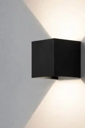 Applique per esterno nero 6w 3000k cubo fasci luce regolabili Scelto Dai Clienti