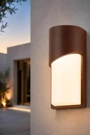 Isyluce lampada da esterno corten marrone moderna Offerta Speciale