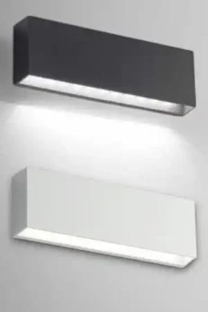 Consegna Rapida Isyluce applique da esterno 6w 4000k cover antracite bianco
