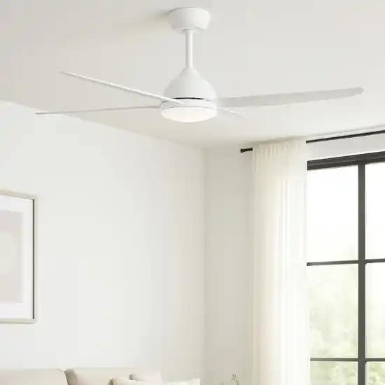 Ventilatore bianco da soffitto 18mq con luce a pale Soddisfatti O Rimborsati