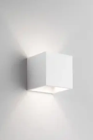 Applique di gesso squadrata cubo bianco per interni Saldi