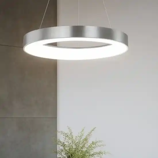 A Buon Prezzo Lampadario cerchio 60cm led 3000k dimmerabile grigio