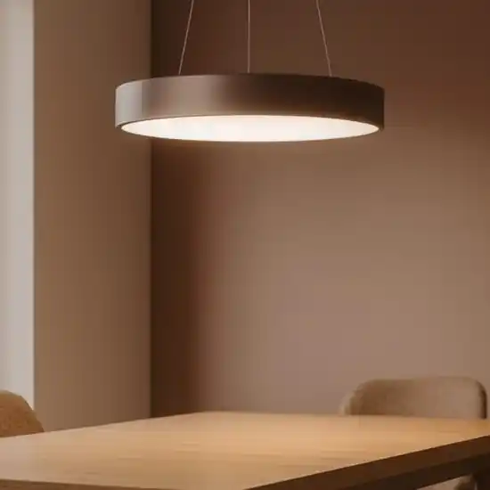 Economico Affralux band diodi lampadario cerchio 60cm marrone caffe