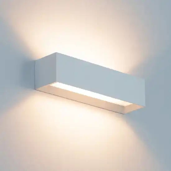 Applique di gesso bianco rettangolare moderna hermione sforzin Offerta Limitata