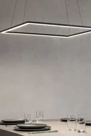 Subito Disponibile Lampadario moderno led 68w 3000k bianco affralux quattro