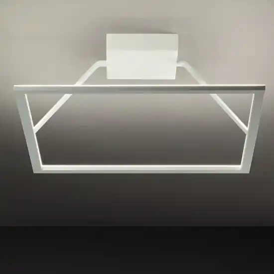 Plafoniera led 63w 3000k quadrata bianca affralux quattro Promozione