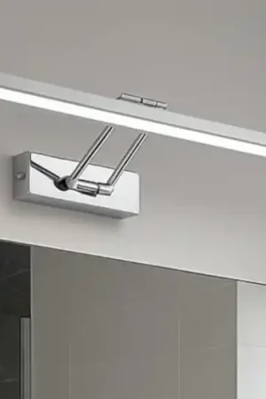Applique specchio da bagno isyluce cromo orientabile led 8w 3000k Popolare