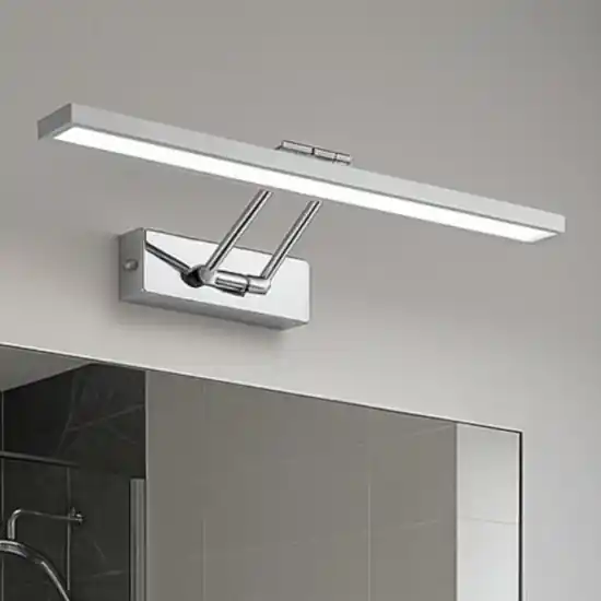 Applique specchio da bagno isyluce cromo orientabile led 8w 3000k Popolare