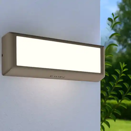 Applique da esterno rettangolare led 12w 3000k antracite isyluce Quantità Limitata