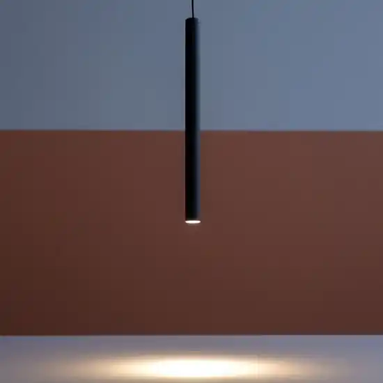 Lampada a sospensione per isola tubo nera led 3w 3000k Super Prezzo