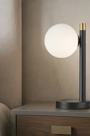 Compra Adesso Abat jour camera da letto miloox pomi dimmerabile sfera vetro sfera bianca