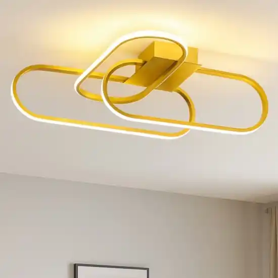 Occasione Plafoniera oro design per soggiorno moderno led 3000k dimmerabile