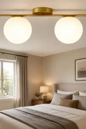 Spedizione Espresso Plafoniera per camera da letto moderna oro jugen miloox