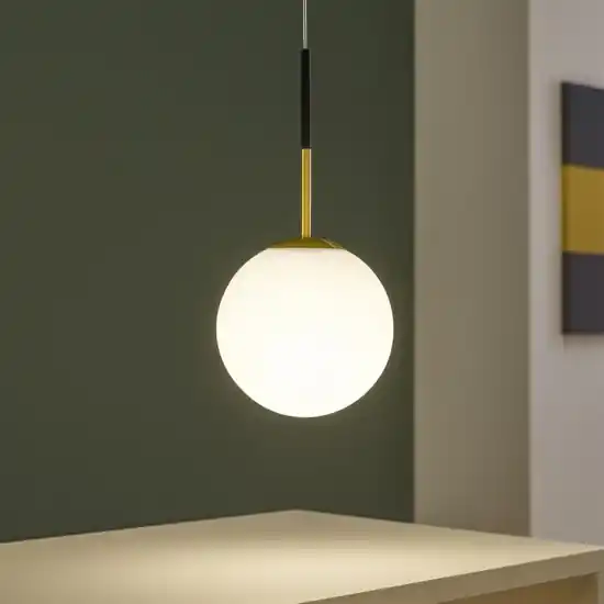 Lampada a sospensione per camera da letto sfera vetro miloox jugen Compra Online