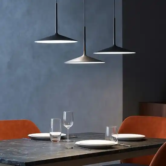 Ultimissimo Modello Linea light poe nero lampadario moderno led 19w 3000k