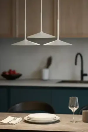 Linea light poe lampadario da cucina bianca led 19w 3000k Novità