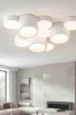 Direttamente Dal Produttore Plafoniera di gesso bianca moderna design chio sforzin