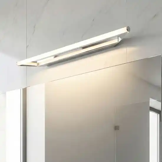 Compra Online Applique da bagno 43cm circular linea light cromo led 8w 3000k fp