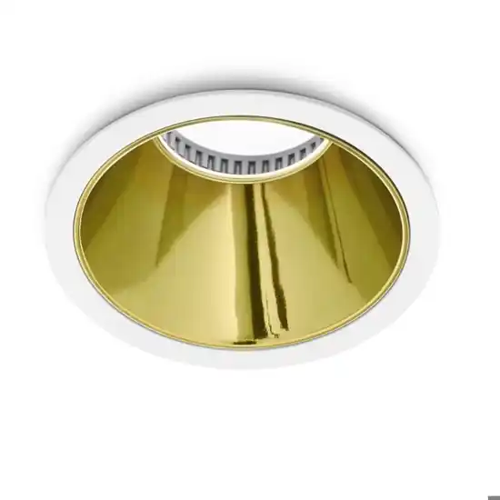Compra Oggi Stesso Faretto oro rotondo da incasso per controsoffitto gea luce