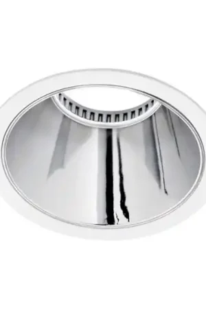A Buon Prezzo Faretto rotondo design moderno da incasso bianco cromo gea luce