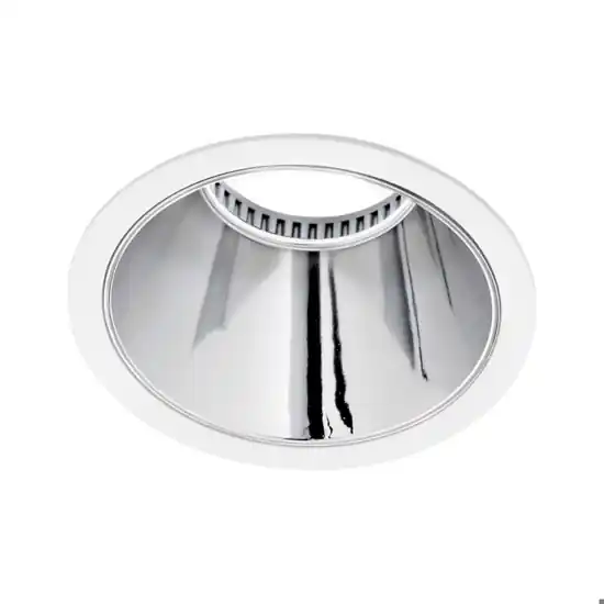 A Buon Prezzo Faretto rotondo design moderno da incasso bianco cromo gea luce