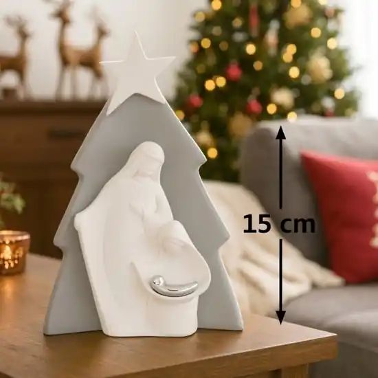 Bongelli preziosi presepe di natale h15 grigio statuina natività Promozione