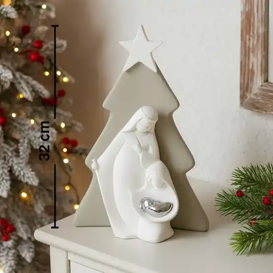 Bongelli preziosi statuina h32 presepe moderno nocciola natività natale Promozione