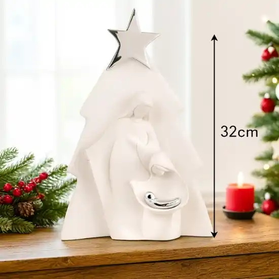 Compra Oggi Stesso Bongelli preziosi presepe h32 natività di natale bianco moderno