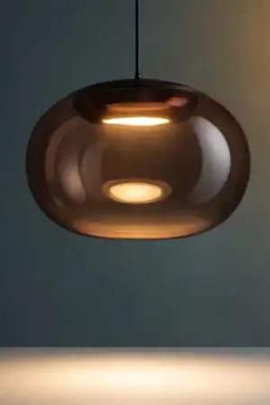 Stilnovo la mariee lampada a sospensione moderna per soggiorno design vetro rame Esclusivo