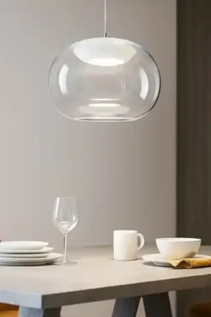La mariee stilnovo lampadario moderno vetro trasparente led 9w 3000k Ordina Subito