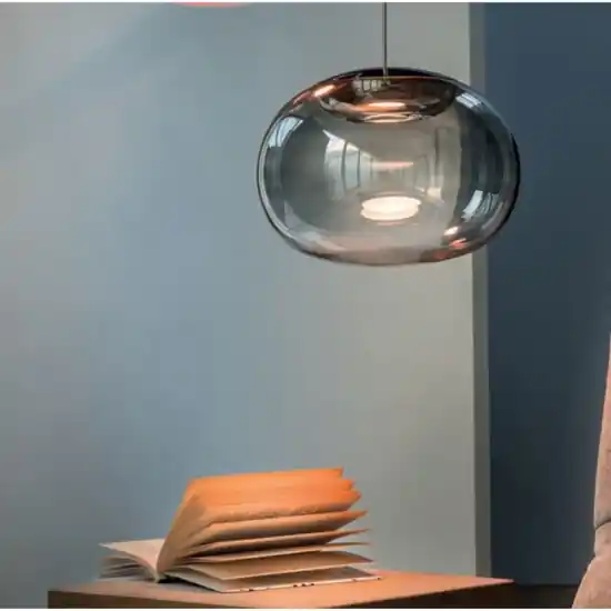 Stilnovo la mariee lampadario moderno boccia grigio fumo led 3000k Prezzo Conveniente