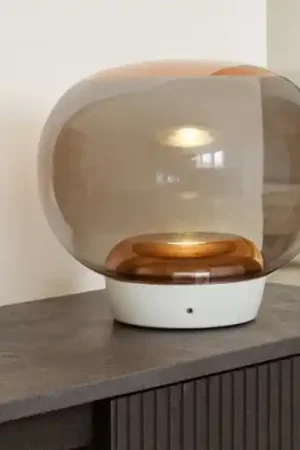 Nuova Collezione Lampada da tavolo moderna vetro rame le mariee stilnovo
