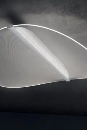 Grande plafoniera a led dimmerabile 48w 3000k design moderno diphy stilnovo Ultime Pezzi