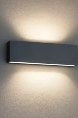 Applique led 19w 3000k bi emissione box w2 cemento linea light A Buon Prezzo