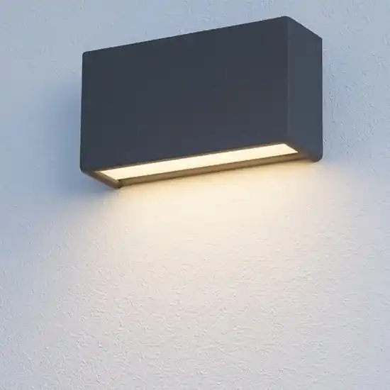 Linea light applique led 10w 3000k box w2 cemento bi emissione Quantità Limitata