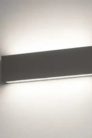 Sconto Linea light box w2 applique led 19w 4000k cemento bi emissione