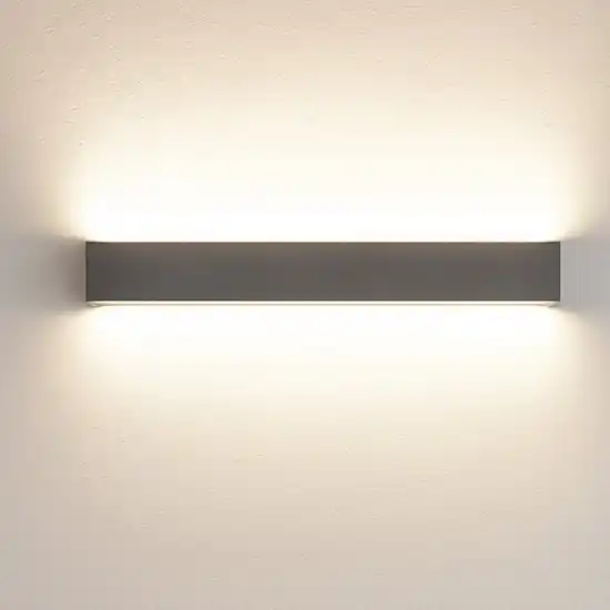Box w2 linea light applique led 41w 3000k cemento bi emissione Nuova Collezione