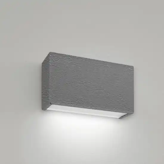 Applique linea light box w1 mono emissione finitura cemento led 6w 3000k A Buon Prezzo