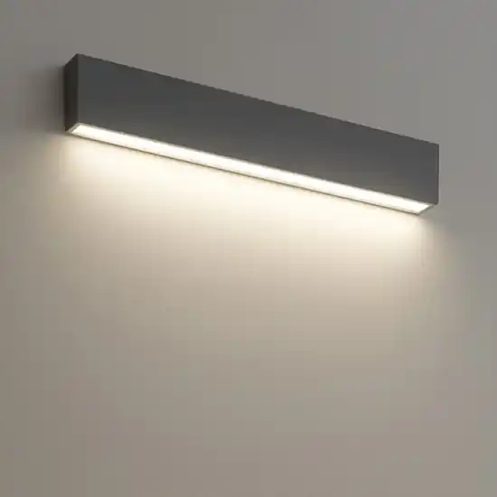 Box w1 linea light applique led 28w 3000k colore cemento mono emissione Miglior Prezzo