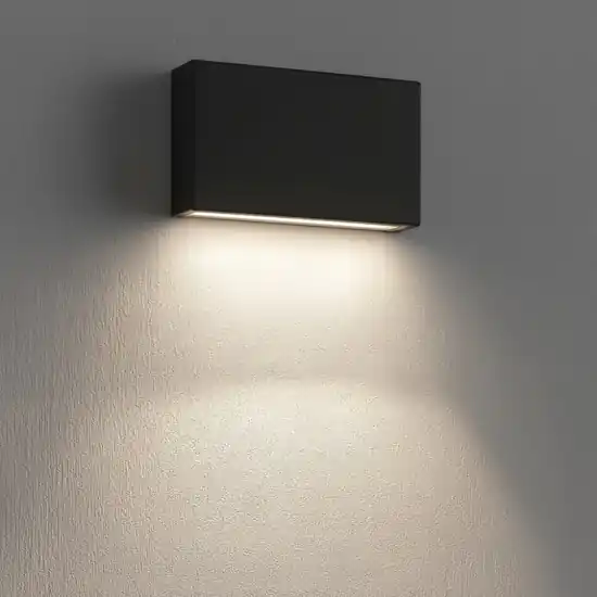 Reso Gratuito Applique led 14w 4000k linea light box w1 grigio cemento mono emissione