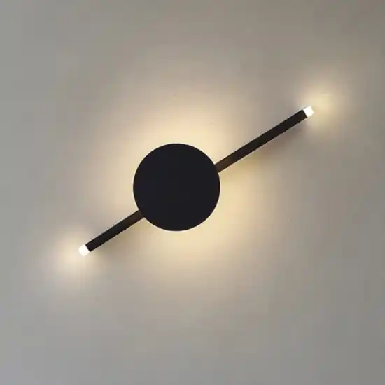 Applique led 3000k 16w nera ondaluce ap james design moderna Esclusivo