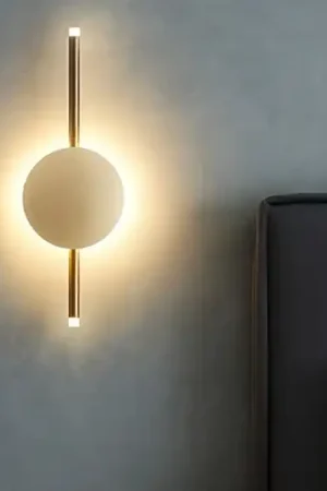 Economico Applique da comodino oro camera da letto led 3000k ondaluce ap james