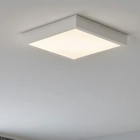 Vendita Finale Plafoniera led box sq linea light 17w 3000k quadrata bianca