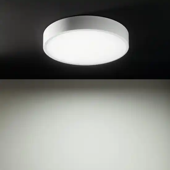 Linea light box sr plafoniera bianca moderna tonda 48w 4000k Consegna Rapida