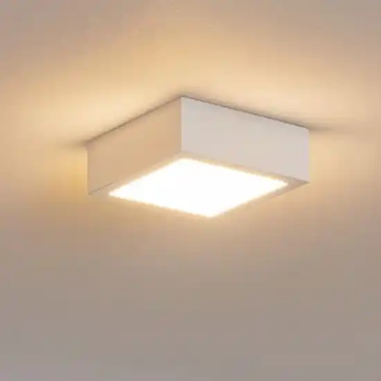 Ultima Occasione Linea light plafoniera bianca box sq quadrata led 7w 3000k