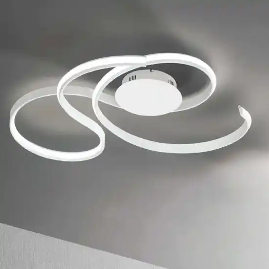 Reso Gratuito Plafoniera ondaluce pl pc twist bianca led 41w 3000k